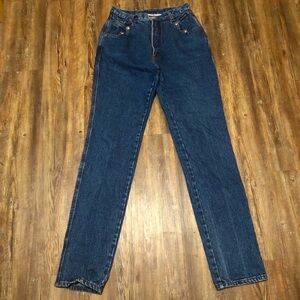 Western Ethics Straight Leg Jeans Women's 11/12 High Rise Dark Wash Western Wear